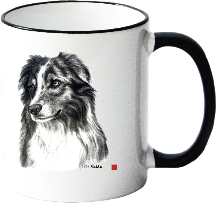 Becher / Tasse mit Hundemotiv