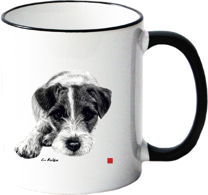 Becher / Tasse mit Hundemotiv