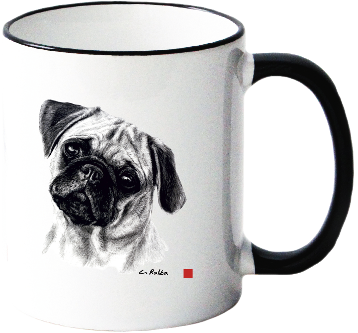 Becher / Tasse mit Hundemotiv