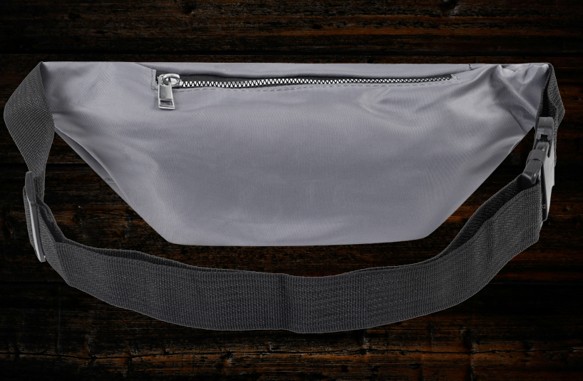 Gürteltasche / Bauchtasche silbergrau
