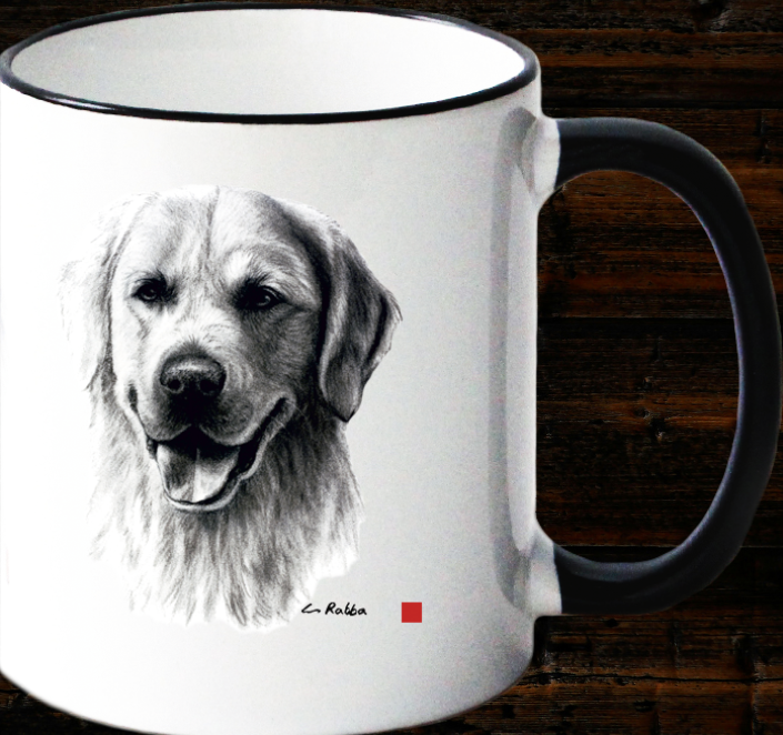 Lieblingsbecher / Tasse Golden Retriever - Keramik 0,3 l
