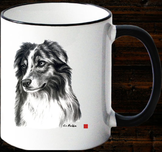 Lieblingsbecher / Tasse  Australian Shepherd - Keramik 0,3 l