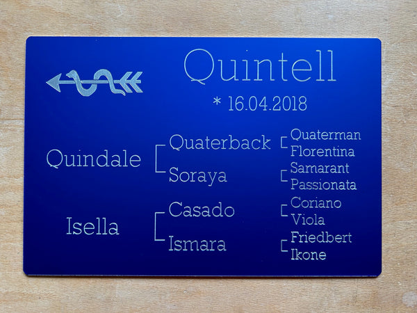Aluminium blau