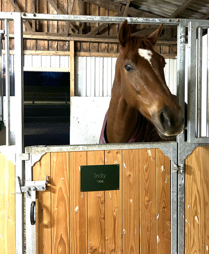 Stallschild Aluminium Textvariante 1